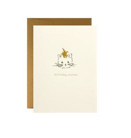 Oblation Papers & Press Birthday Wishes Adorable Animal Letterpress Card