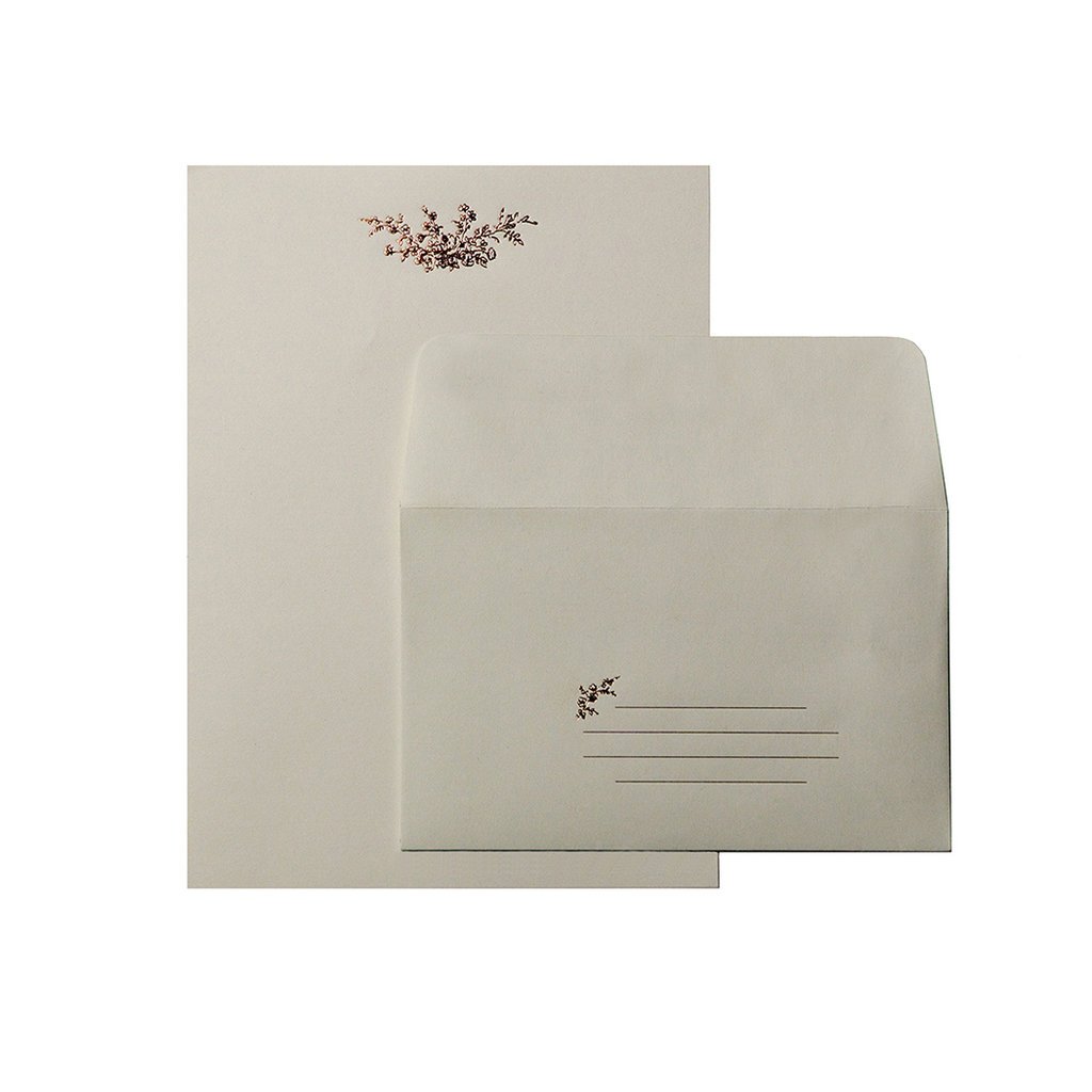 Oblation Papers & Press Rose Bouquet Letterpress Letter Set