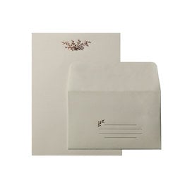 Oblation Papers & Press Rose Bouquet Letterpress Letter Set