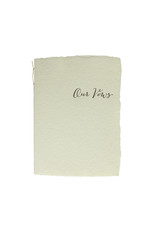 Oblation Papers & Press Our Vows Calligraphy Handmade Paper Letterpress Book