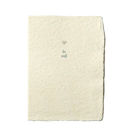 Oblation Papers & Press Be Well Small Salutation Letterpress Card