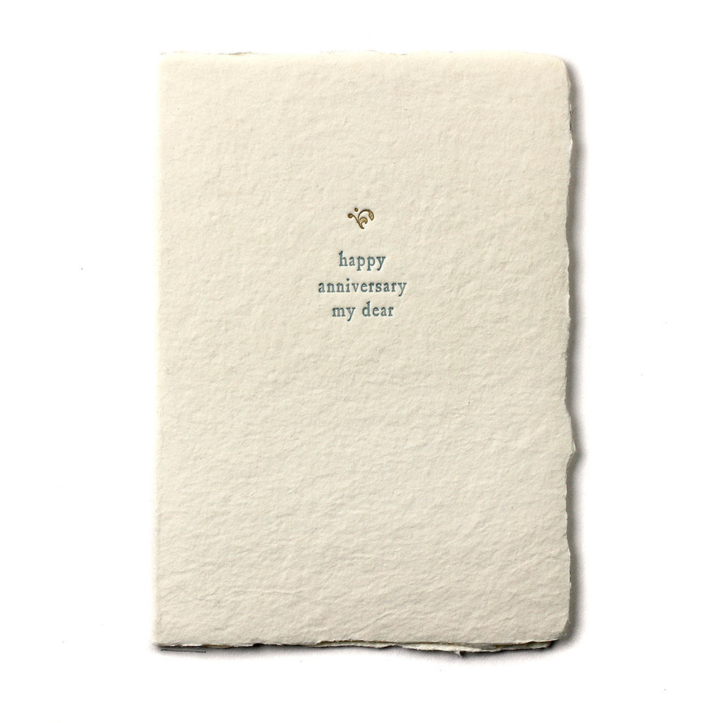 Oblation Papers & Press Happy Anniversary Small Salutation Letterpress Card