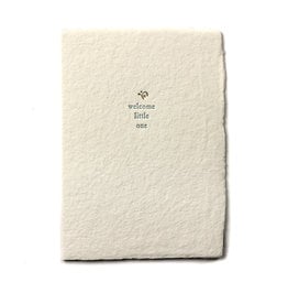 Oblation Papers & Press Welcome Little One Small Salutation Letterpress Card