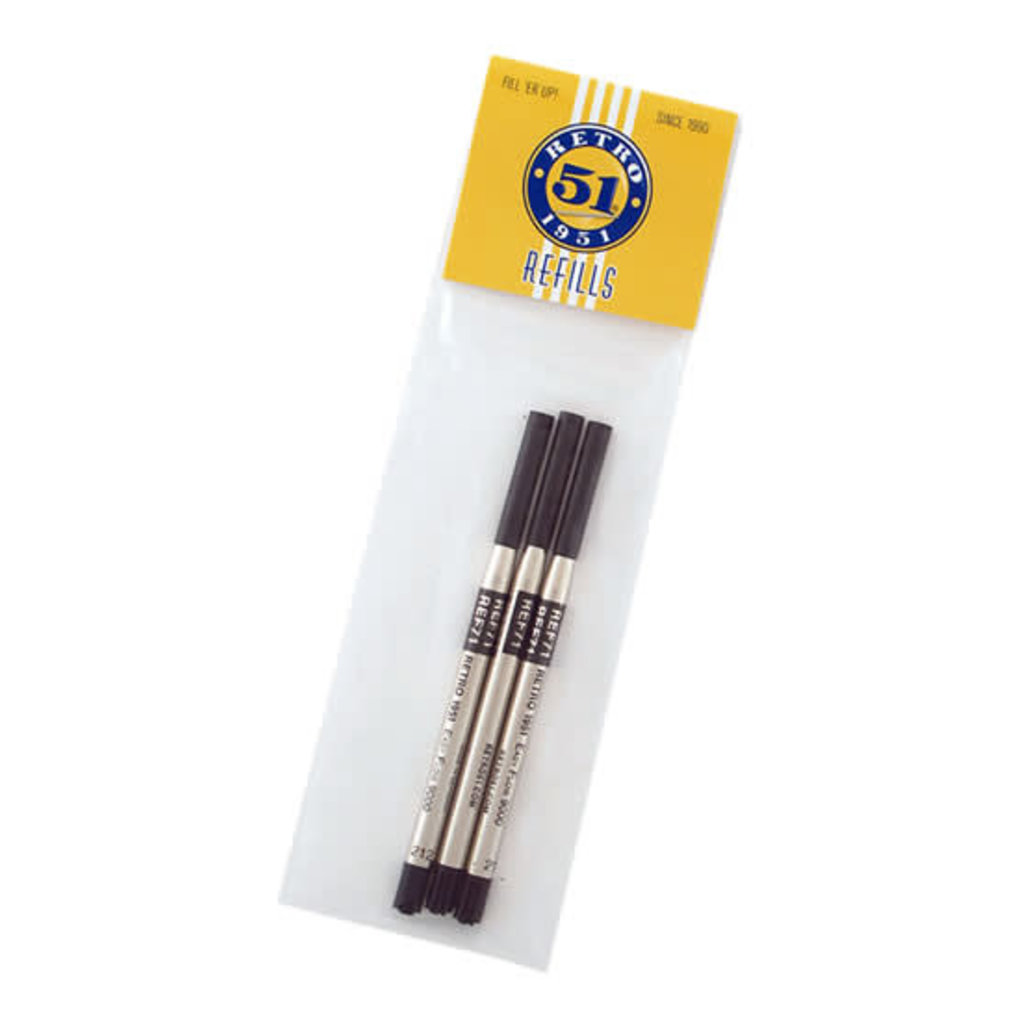 Retro 51 Retro 51 Ballpoint Refill Black