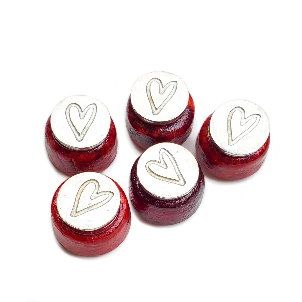 Small Glass Seal heart