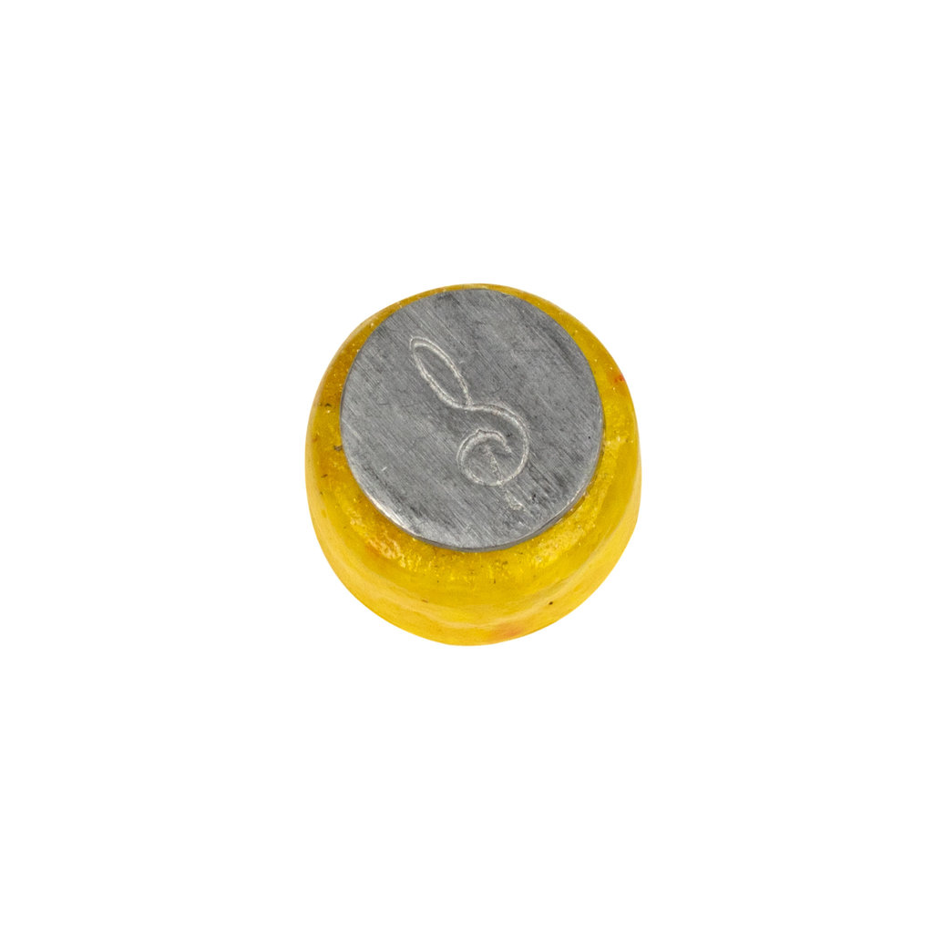 Small glass seal treble clef