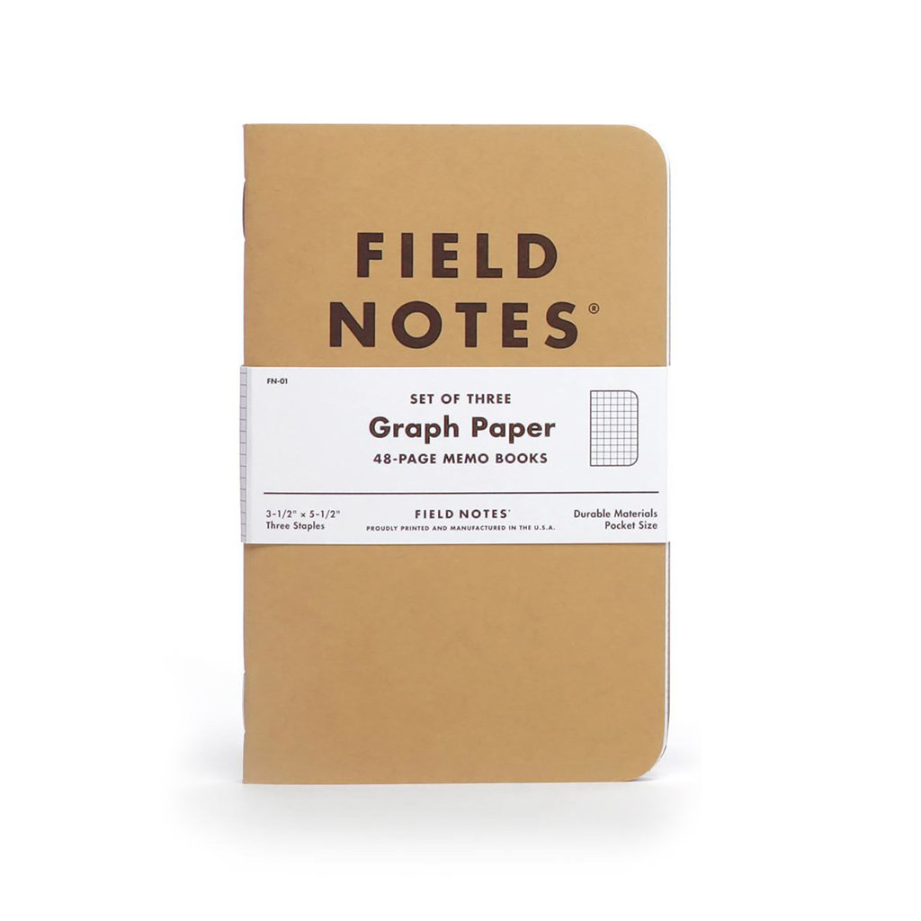 Field Notes Original Kraft 3-Pack Graph