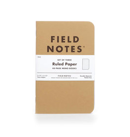 Field Notes Original Kraft 3-Pack Ruled