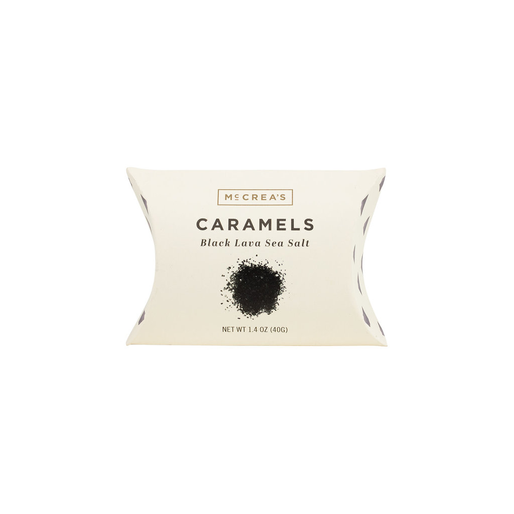 McCrea's Candies Black Lava Sea Salt Caramels Pillow Box