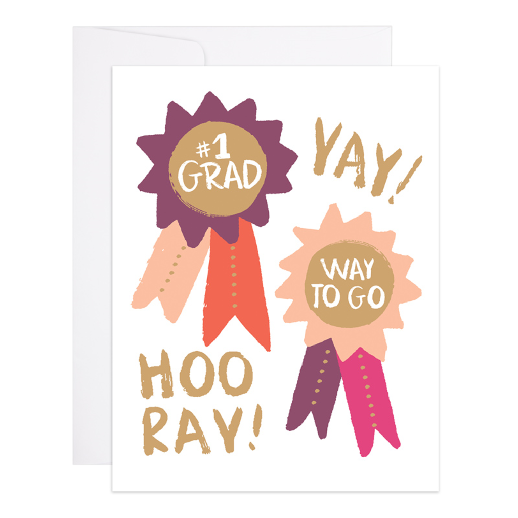 Letterpress Graduation card Way to go Grad!