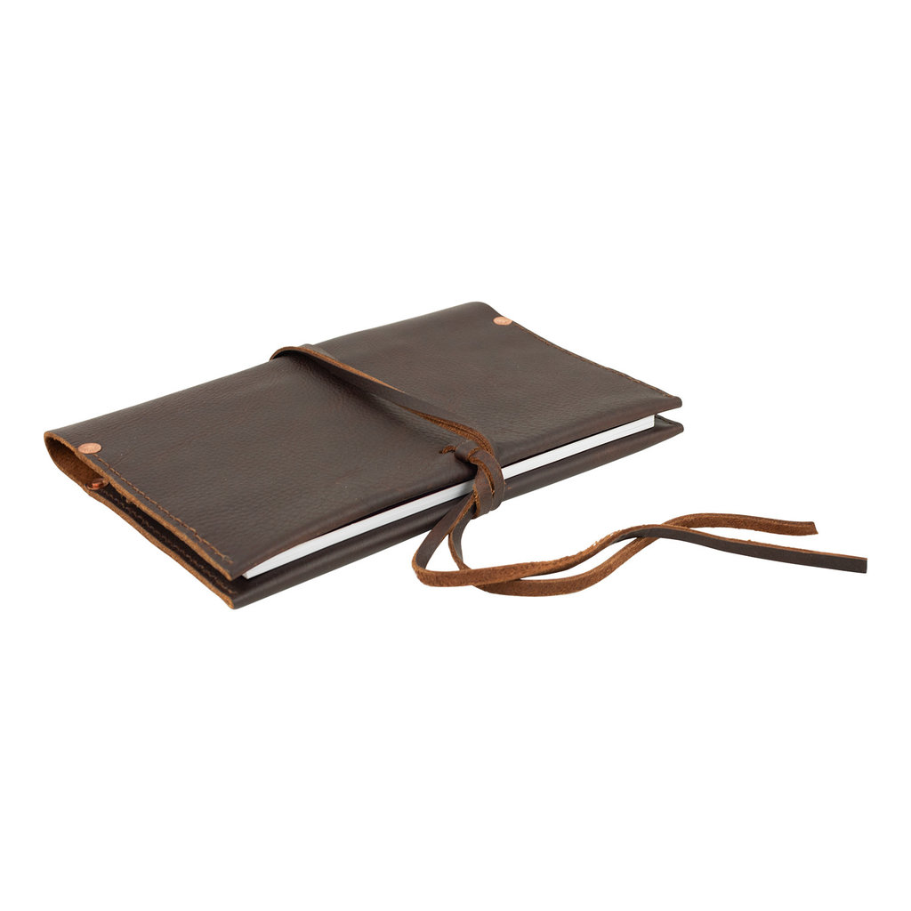 Charred Embers & Oak Leather Journal Cover and Pen Holder