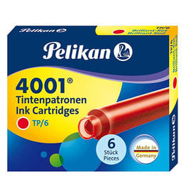 Pelikan Pelikan 4001 Red Short Ink Cartridges