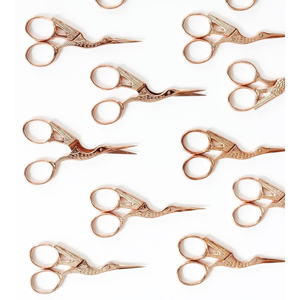studio carta Rose Gold Crane Scissors - small