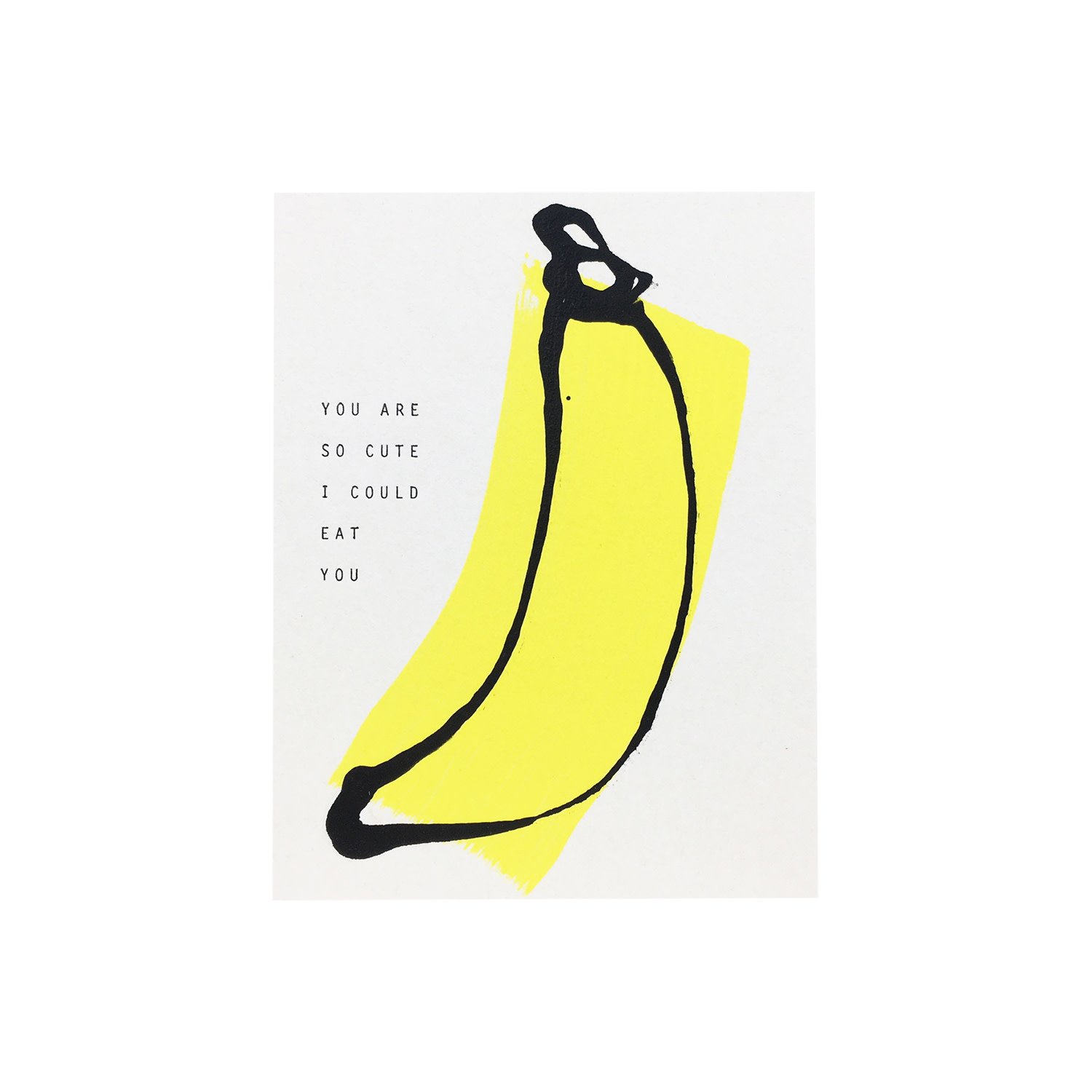 Cute Banana Card Oblation Papers Press