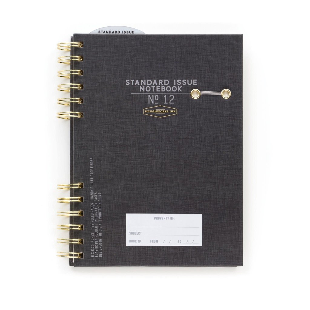 Designworks Standard Issue Notebook No. 12 Black