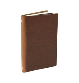 Goby Design Leather Pocket Notebook - Pecan