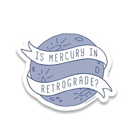 Tiny Hooray Mercury Retrograde Sticker