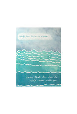 Maija Rebecca Hand Drawn Grief Waves Greeting Card