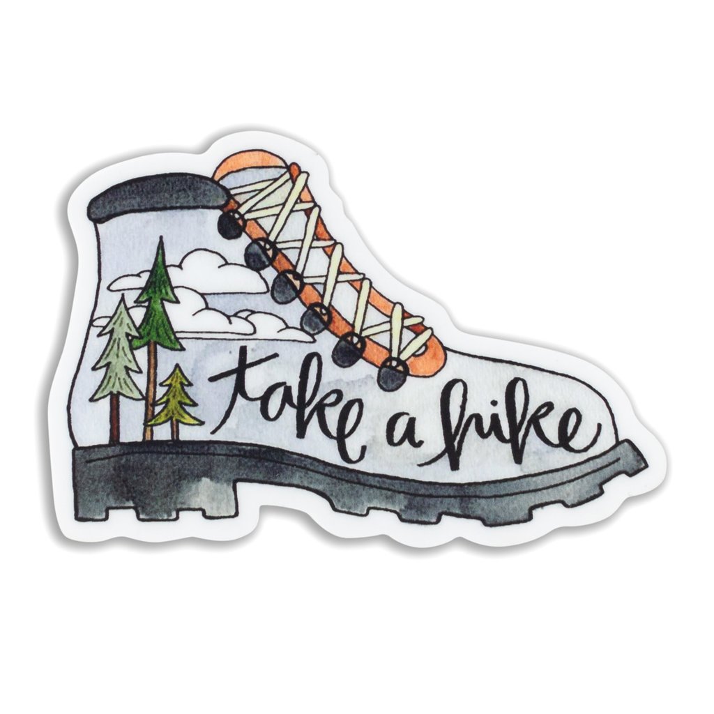 KPB Designs Take a Hike Boot Sticker