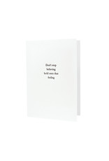 Hat + Wig + Glove Don't Stop Believing Letterpress Card