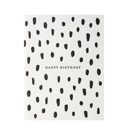Dahlia Press Birthday Brush Letterpress Card