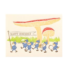 Ilee Papergoods Band Gnomes Birthday Letterpress Card