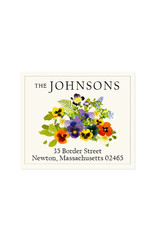 Felix Doolittle spring pansies address label