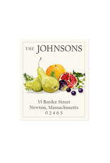 Felix Doolittle festive fruit address label