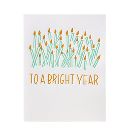 Ink Meets Paper To A Bright Year Letterpress Card