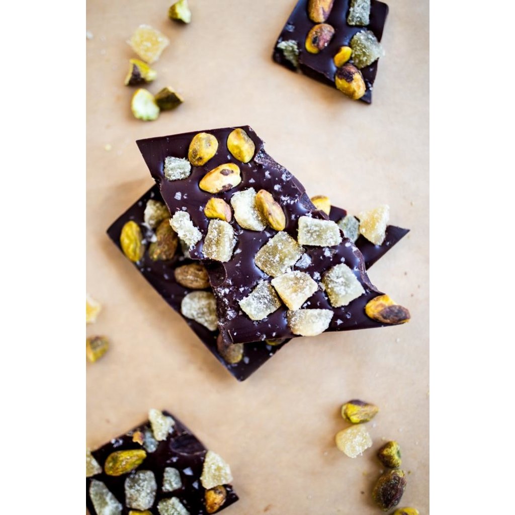 Wildwood Chocolate Ginger Pistachio Chocolate Bar