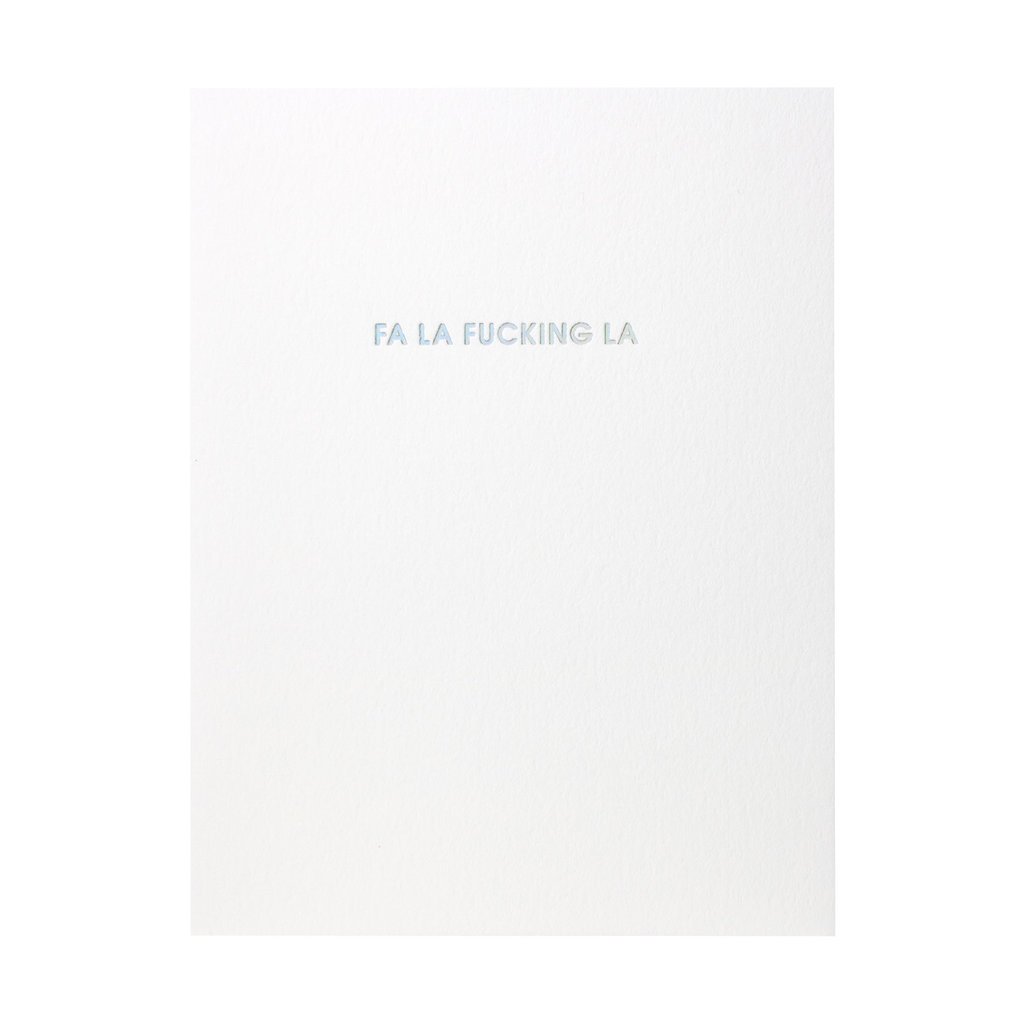 Chez Gagne Fa la F*cking la Letterpress Card