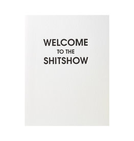 Chez Gagne Welcome to the Shitshow Letterpress Card