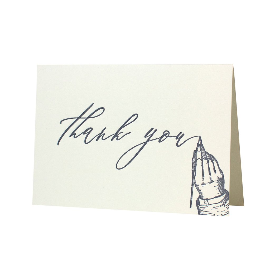 Oblation Papers & Press Handwritten Thank You Letterpress Card