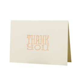 Oblation Papers & Press Copper Foil Thank You Letterpress Card