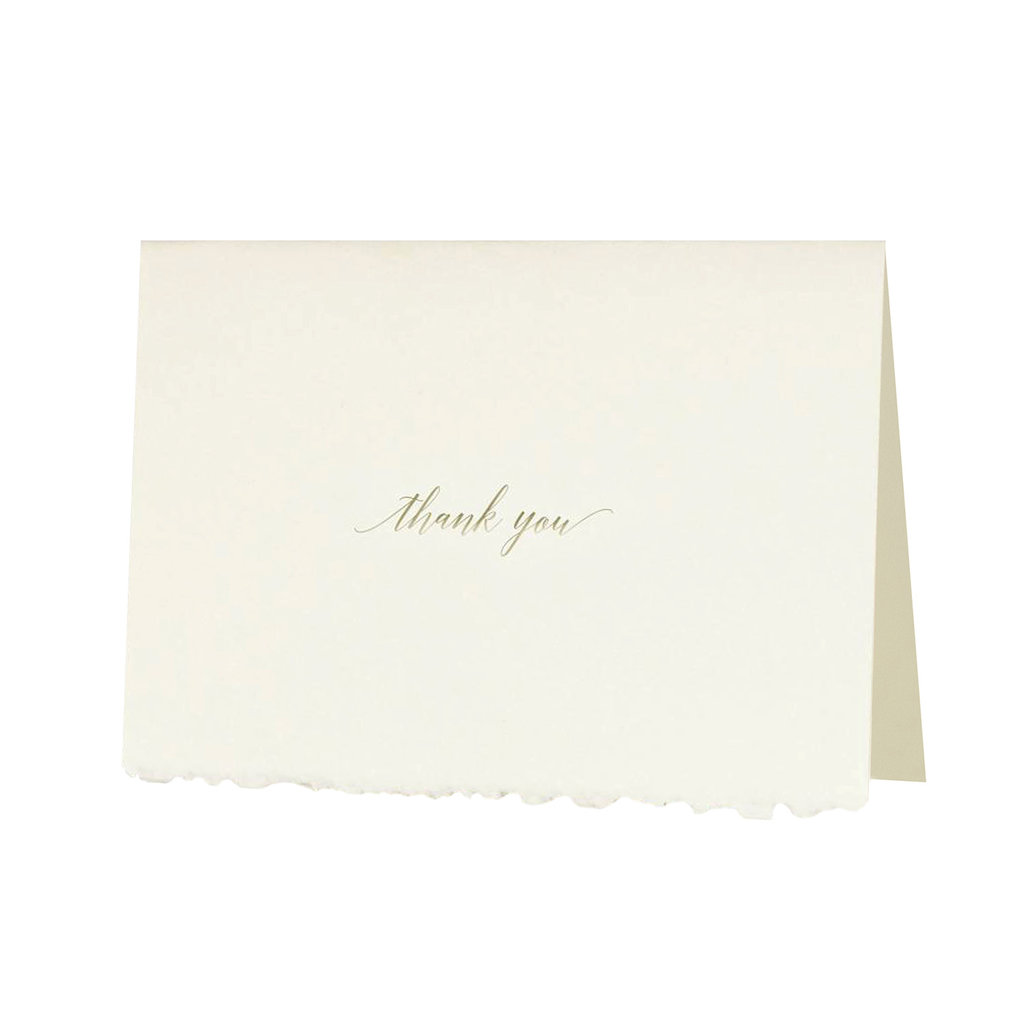 Oblation Papers & Press Thank You Glimmer Note Letterpress Card