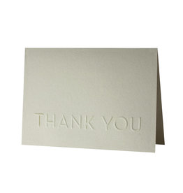 Oblation Papers & Press Embossed Thank You Letterpress Card