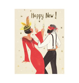 Gatsby New Year Foil Holiday card