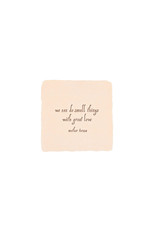 Oblation Papers & Press Mother Teresa Quote Blush Petite Wish Letterpress Enclosure