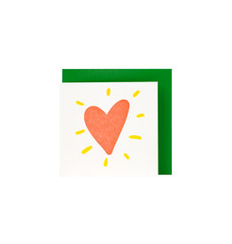 Ladyfingers Letterpress Tiny Heart - Letterpress Enclosure Card