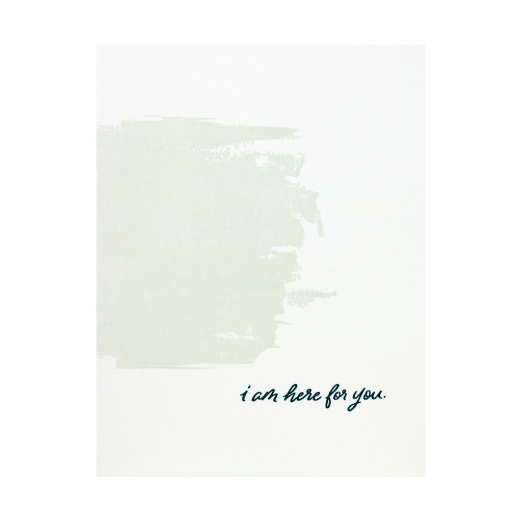 Dahlia Press I'm Here For You Letterpress Card