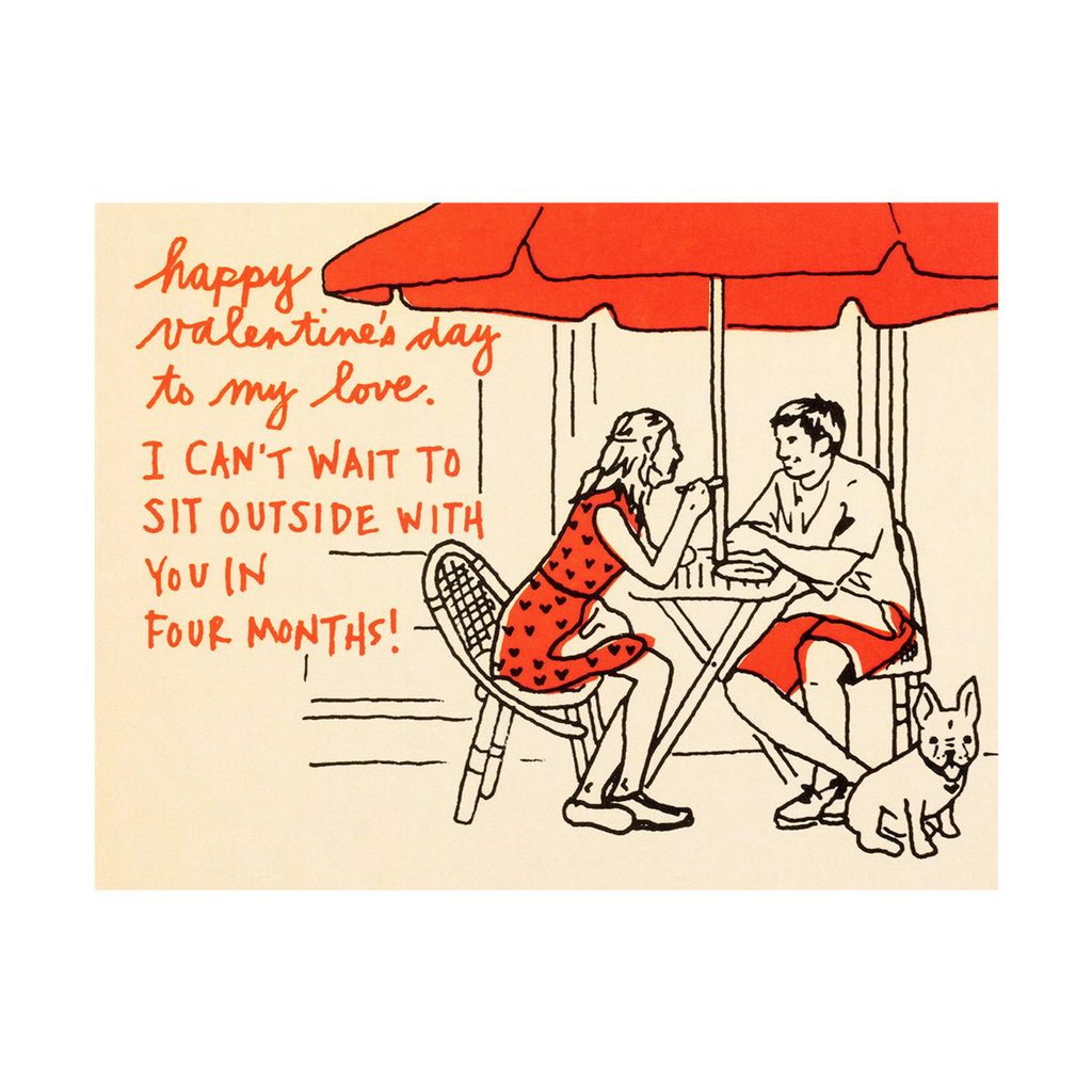 Sidewalk Cafe Valentines Card - oblation papers & press