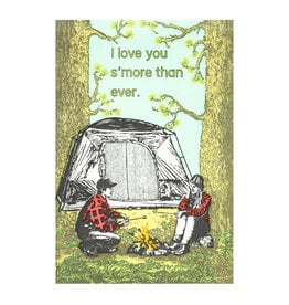 Old School Stationers I love you s'more than ever letterpress card