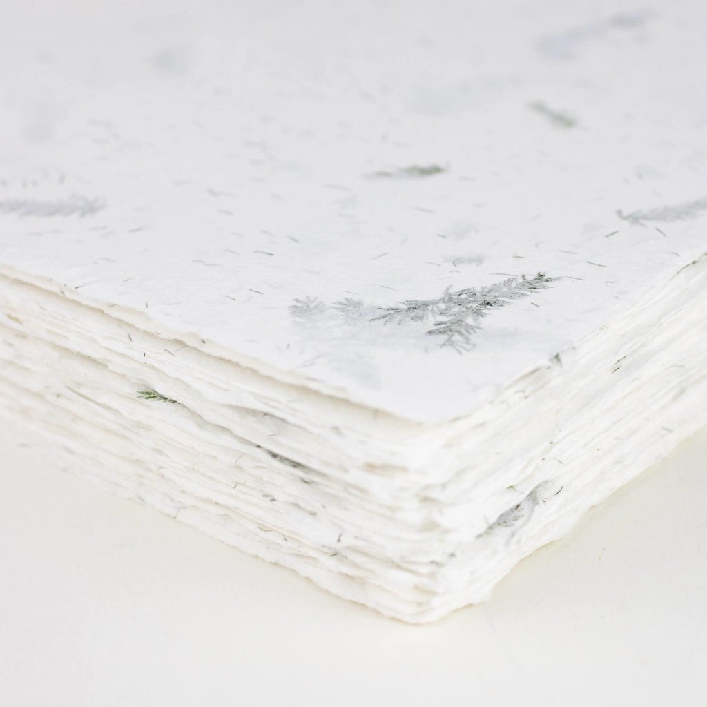 Handmade paper sheets deckled edge thick acid free natural paper