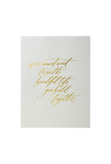 Little Well Paper Co. Beautiful Life Together Letterpress Card