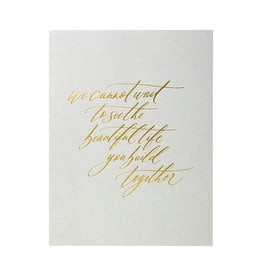Little Well Paper Co. Beautiful Life Together Letterpress Card