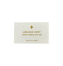 poustinia press Jesus Prayer - mini prayer card