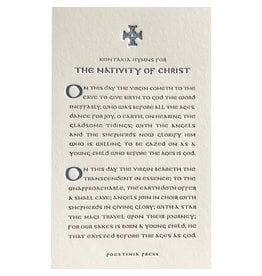 poustinia press Hymns for the Nativity of Christ