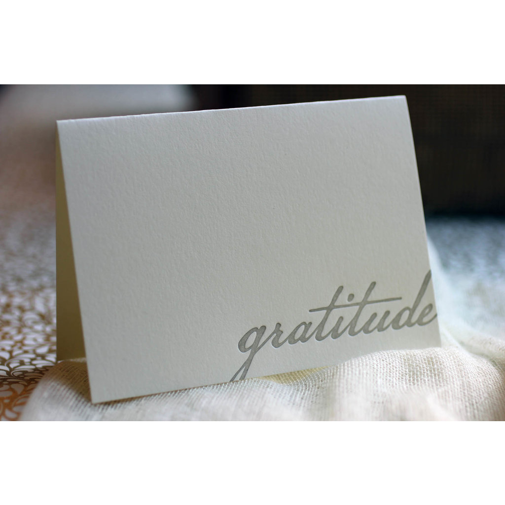Oblation Papers & Press Gratitude Thank You Letterpress Card