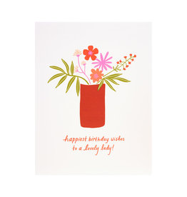 Odd Daughter Paper Co. Lovely Lady Birthday Greeting Card