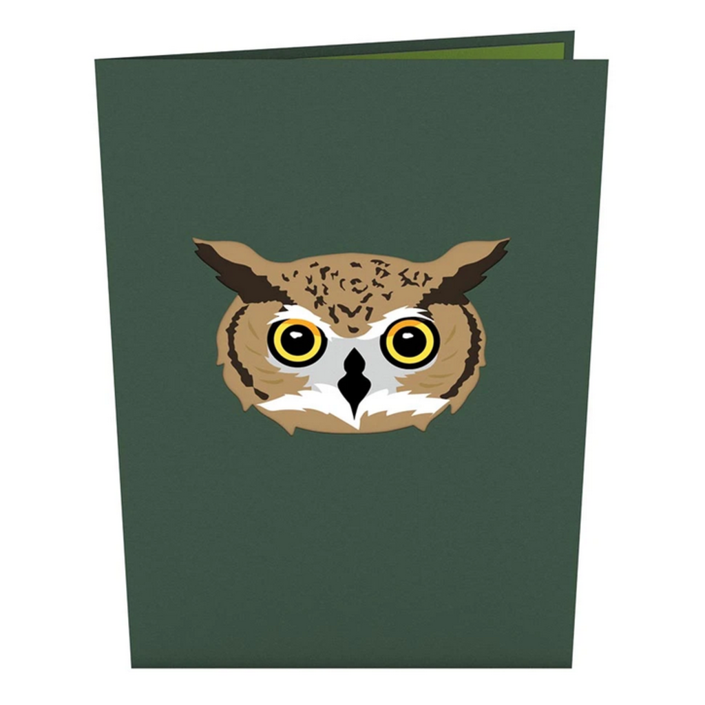 Lovepop Horned Owl Pop-Up Card